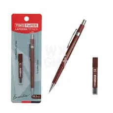 Lapiseira Técnica 0.3 0.5 0.7mm Unidade + Refil Grafite - Yins Paper / WX Gift
