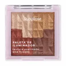 Paleta de Iluminador Alta Fixação - Ruby Rose / WX Beleza