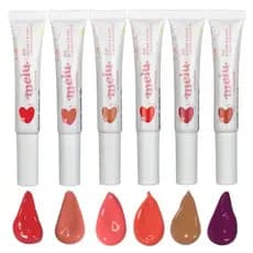 Batom e Blush 2x1 Ácido Hialurônico - Melu Ruby Rose / WX Beleza