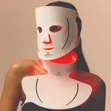 Project E Beauty Lumalux Face+ | Máscara Pro LED Light Therapy para rosto e pescoço | 7 cores