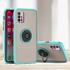 Motorola MOTO G10 G20 G30 G50 G51 5G Caixa para telefone com anel giratório de 360 graus Resistente a choques Contraste de cor Caixa protetora para telefone