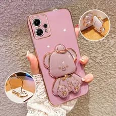 Capa Para Telefone À Prova De Choque Motorola Moto E13 G13 G23 G24 G84 G54 G72 De Proteção Do Suporte Urso De Bebê Com Chapéu 3D