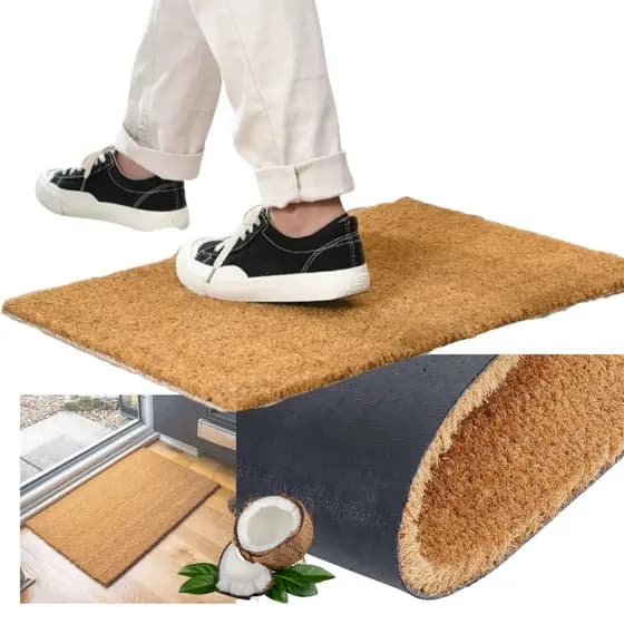 Capacho marrom claro natural material ecológico resistente