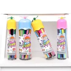 kit de 12/18 canetas com  cores fine line coloridas ponta fina 0.7mm com estojo tansparentes