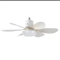 ventilador de teto 6 Pás Wind Light Silent ponente controle remoto LED 60W-80W