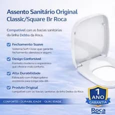 Assento Sanitário Original Classic/square Br Roca