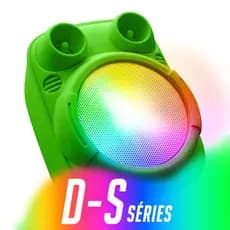 Caixinha De Som Bluetooth 5.0 USB Cartão SD Portátil TWS Fm Integrado Encaixe Celular Alça Aux P2 MP3 RGB