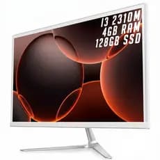All In One Computador Intel I3-2310M Tela 21.5" 4GB RAM 128GB SSD 1080 Full HD Bluetooth Wi-Fi Som Integrado HDMI USB