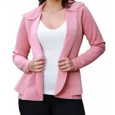 Bleizer  feminino  neopreme (curto) social com babado p.m.g.gg