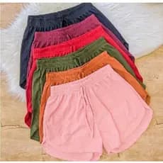 KIT 4 SHORT plus size várias colores malha Canelado promoçãoG1/G2/G3//