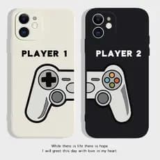 Gamepad Capa de Celular IPhone 6 6S 11 7 8 Se 2020 X XR XS Plus 12 13 14 PRO mini MAX Estilo Casal