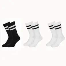 Kit 3 Pares de Meia em Algodão Masculina Cano Alto NOVA ERA 3110