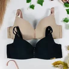 Sutiã Elegance Strass Frontal com Bojo Delfa com Alcinha de Regulagem Reforçada