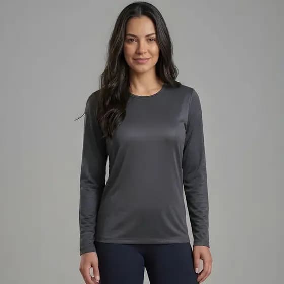 Camiseta Manga Longa Feminina Térmica  Flanela Nice Cotton Confortável 1804
