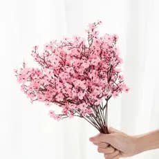Buque De Flor Artificial Cerejeira Mosquitinho Rosa Para Decoração Montagem de Arranjos - A-500 ROSA