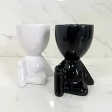 Vaso Bob Enfeite Decorativo de Cerâmica - SY801012