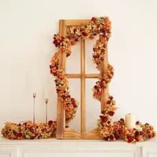 Corrente de Rosas e Folhagem para Decoração na parede - TF802454