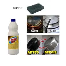Removedor Grelha Panela Graxa Tira Óleo E Gordura Desengordurante  Concentrado Limpeza Pesada Grelha