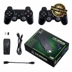 Game Stick 4K Videogame Retrô 10.000 Jogos 2 Controles Sem Fio