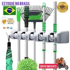 Suporte Organizador Multiuso 5 Lugares 6 Ganchos Porta Vasso