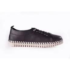 Tênis Casual Feminino em Couro Bottero Preto