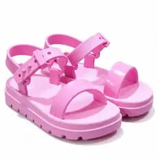 Sandália Infantil de Menina Colorida Confortável com Ajuste Leve e Antiderrapante Papete Feminina