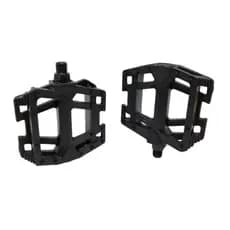 Pedal Plataforma Nylon Plástico Preto Rosca Fina 1/2