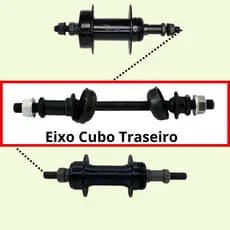 Eixo Cubo Tras 3/8 Comprimento 175mm Completo