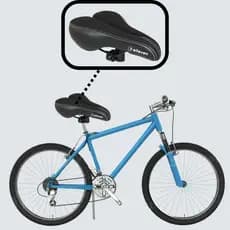 Banco Selim City Vazado Lycra Confortável Bike Preto Elleven