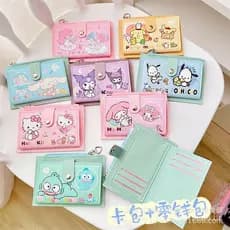 Carteira de bolso fofa japonesa pacote de cartão portátil pacote de cartão de acesso cartão de acesso cartão de campus