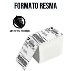 1000 Etiquetas 10x15 ou 100x150 Adesiva Térmicas Branca Adesiva E-commerce Envios Zebra Elgin Tomate