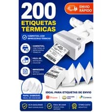 Etiqueta Termica E-commerce 100x150 10x15 Etiqueta de Envios Serrilhada Adesiva sem Ribbon