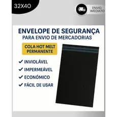 32x40 Envelope de Segurança Saco de Envio Ecommerce Embalagem Inviolavel Com Aba
