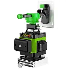 Nível Laser Verde 12/16 Linhas - Nivelamento Automático, Base Rotativa, Resistente à Água