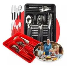 JG TALHERES BERLIM C/ PORTA TALHER 25 PCS - EM CASA TEM