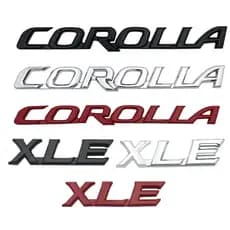 Corolla XLE CAMRY Carta Logotipo Emblema Da Carroceria Do Porta-Malas Adesivo Para O Toyota Acessórios Carros Traseiro