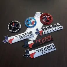 Novo 3D Metal TEXAS EDITION Star TRAIL Classificação 4X4 Emblema Limitado Adesivos De Carro De Para JEEP