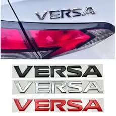 3D Metal Versa Logotipo Emblema Adesivo Cauda Pára-Choques Auto Traseiro Tronco Decalque Para Nissan Acessórios Do Carro
