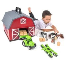 Brinquedo A Fazendinha tipo Maleta com Celeiro Poliplac - Completa - Original - Envio imediato