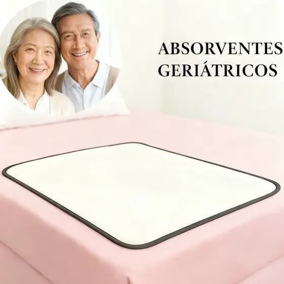 kIT 2 UNIDADES Camada absorvente lavável para colchão, Protetor de Colchão Geriátrico Lavável – Absorvente