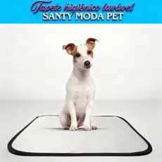 kit 4 tapete higiênico lavavel cães, M 80 x 60, reutilizável não vaza xixi pet cachorro.