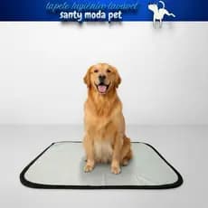 Santy Moda Pet Tapete Higiênico Lavável Reutilizável M (60×80 cm) – 1 und ou 5 und | Alta Absorção e Econômico