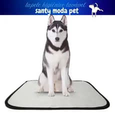 Kit 2 tapete higiênico lavável cães, G1, tam 100 x 60 cm, reutilizável não vaza xixi, para pets/ cachorros.