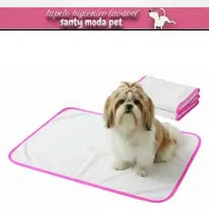 Tapete higiênico para cachorro, tam. 80 x 60 cm, 01 UN. Lavável não vaza xixi reutilizável , Rosa Neon