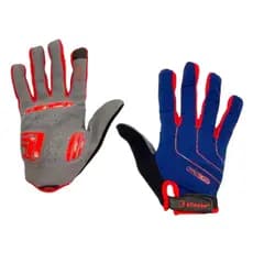 LUVA ELLEVEN DEDO FECHADO AZUL E VERMELHA M BIKE MTB SPEED