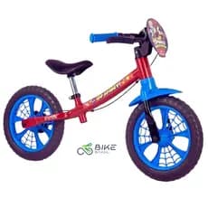 BICICLETA NATHOR ARO 12 BALANCE HOMEM ARANHA EQUILIBRIO SEM PEDAL MENINO