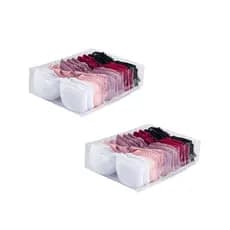Kit 2 Colmeias Organizadora Gavetas Roupa Premium Sutiã Bojo Rateirinhas Chinelo 40x30x10cm