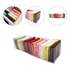 Colmeia Organizadora Gavetas Roupas Vb Home Varios Tamanhos P Transparente 10x40x15