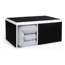 Organizador De Edredon Vb Home Em Nylon Preto Grosso Resistente