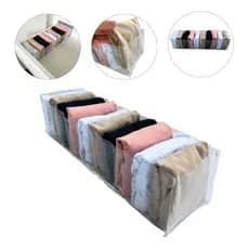 Colmeia Organizadora Gavetas Roupas Vb Home Varios Tamanhos Pp Transparente 10x40x10